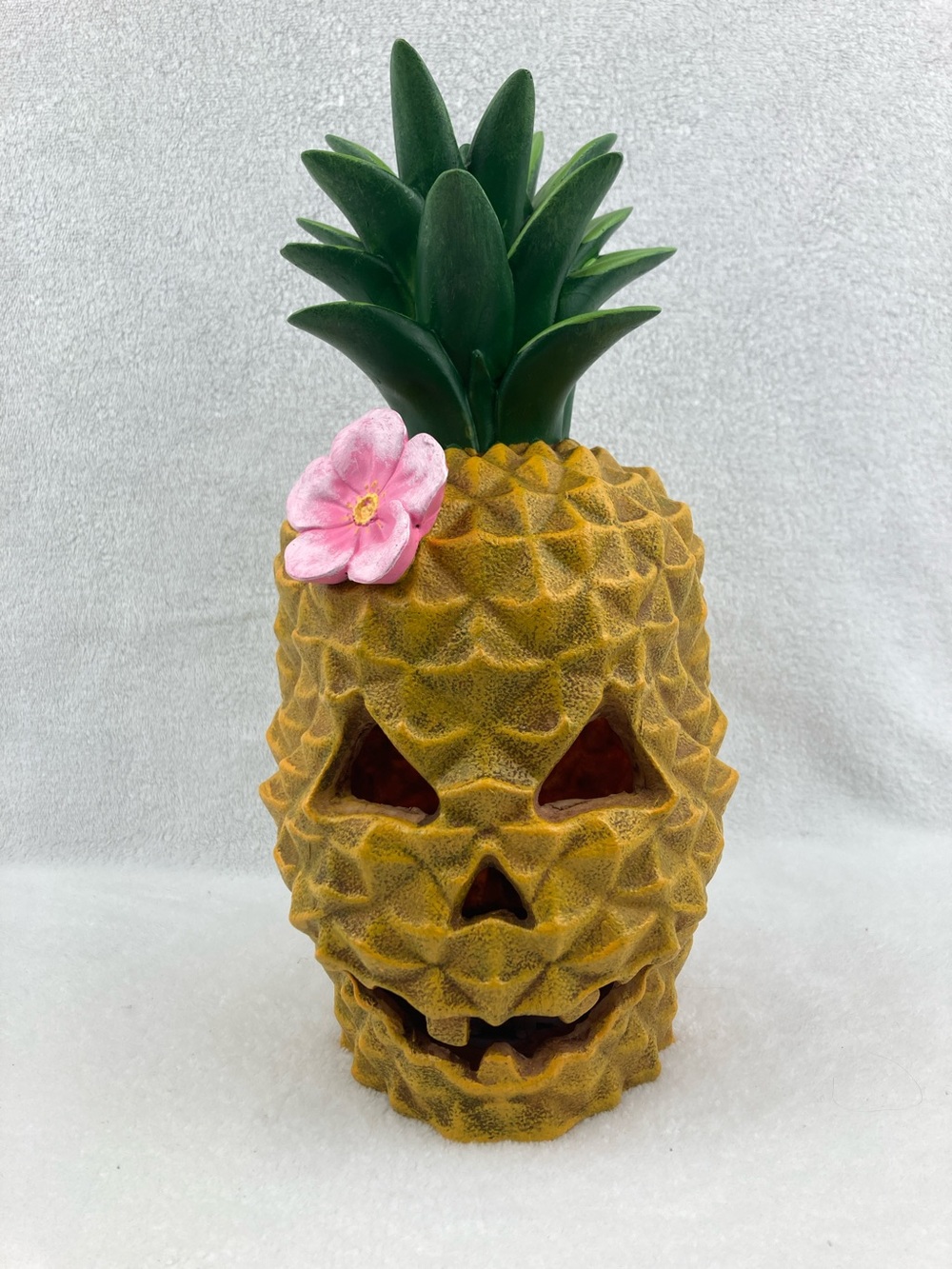 Tiki Party Summerween Jack-O-Lantern Pineapple Light Up Decor 13”